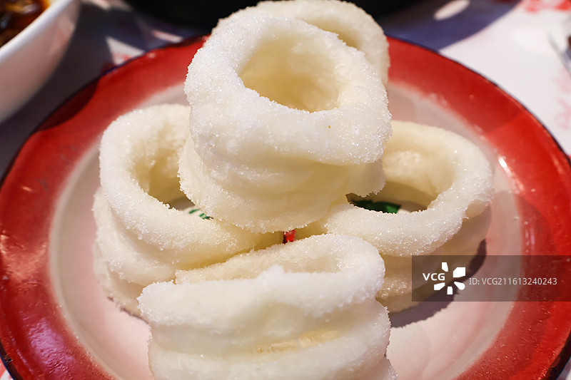 江西南昌白糖糕特色美食特写图片素材