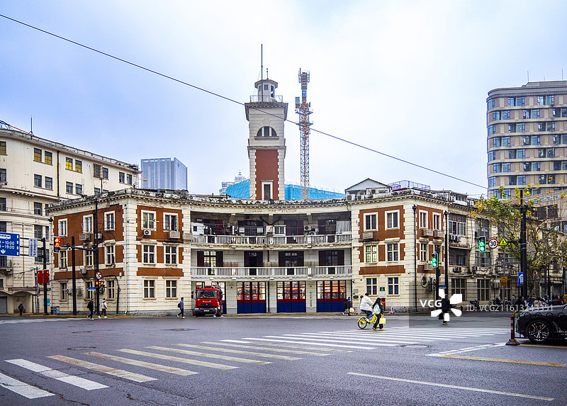 上海虹口区历史建筑虹口救火会旧址图片素材