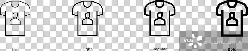 商品推广图标，细体、浅色、常规和粗体图片素材