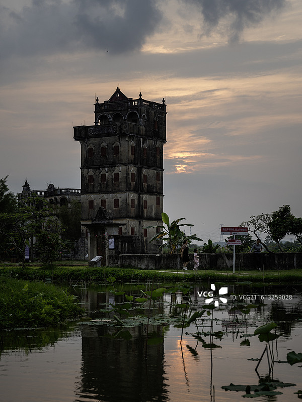 开平碉楼图片素材