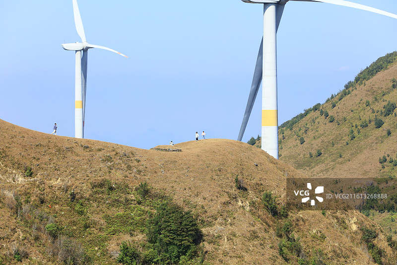 风力发电扇叶图片素材