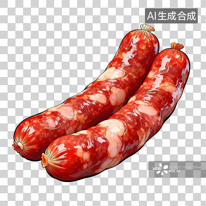 【AI数字艺术】腊肠图片素材