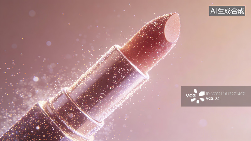 【AI数字艺术】闪耀口红产品特写图片素材