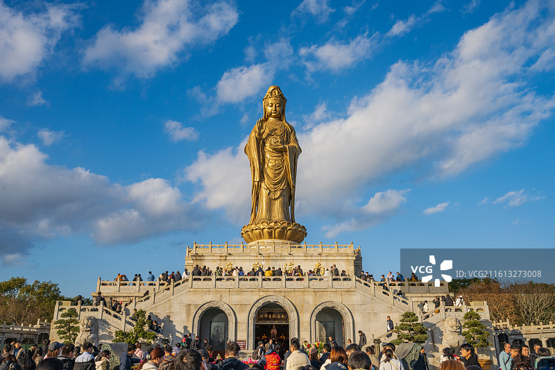 浙江普陀山南海观音图片素材