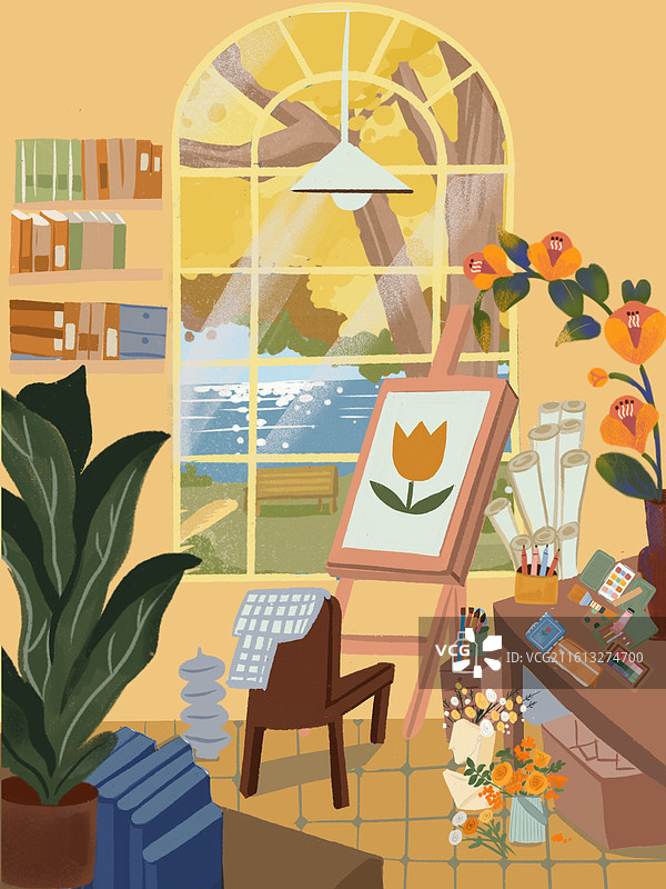 工作室一角图片素材