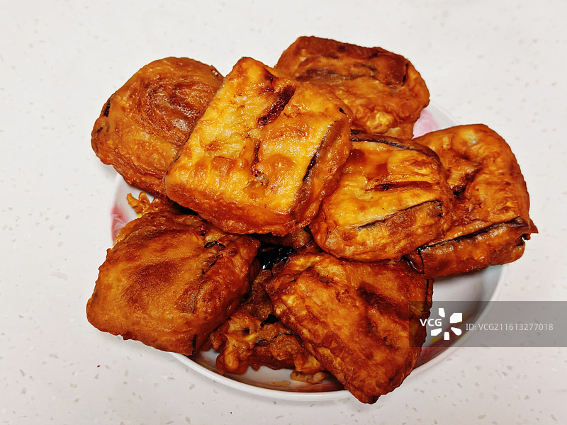 炸茄盒图片素材