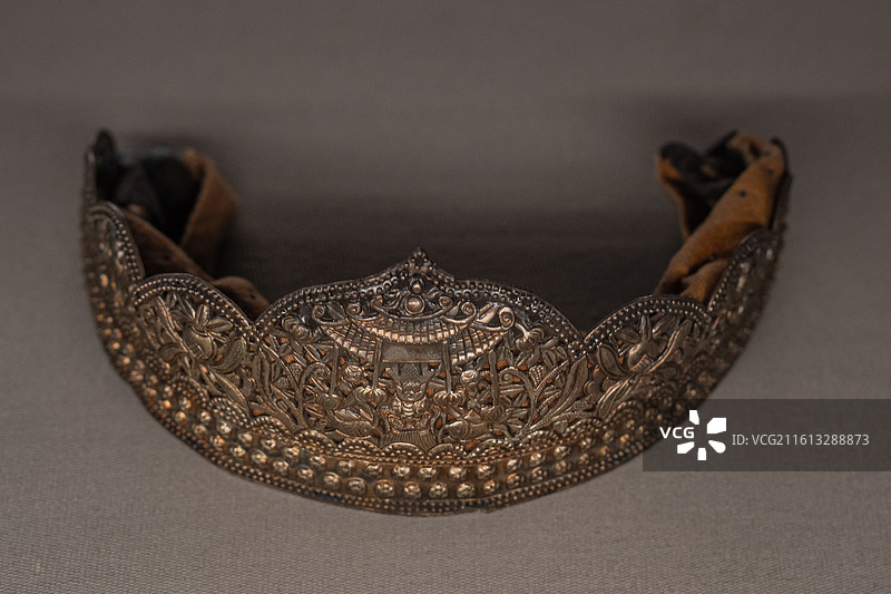 银錾花帽箍 云南省博物馆图片素材