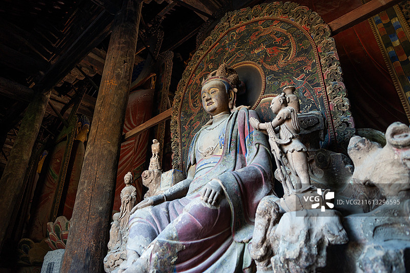 义县奉国寺万佛堂石窟图片素材