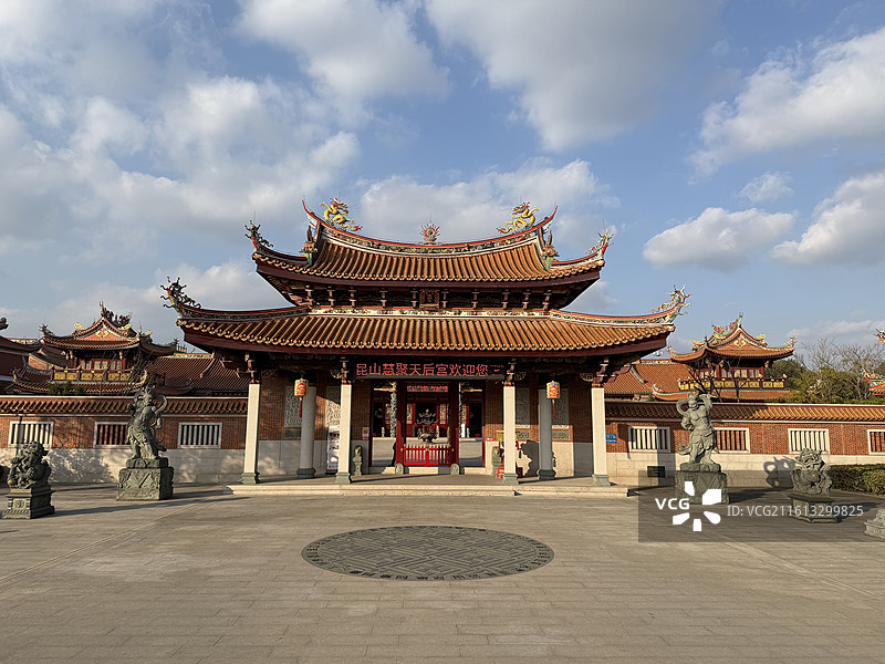 元旦快乐·心想事成·昆山慧聚寺天后宫图片素材