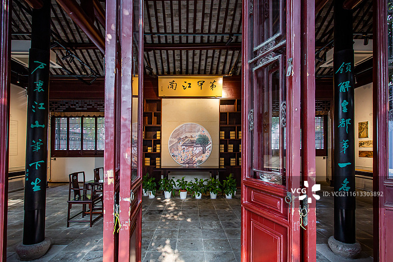 江苏省苏州市唐寅园/唐伯虎墓图片素材