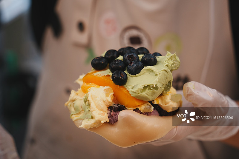 制作食物的过程特写图片素材