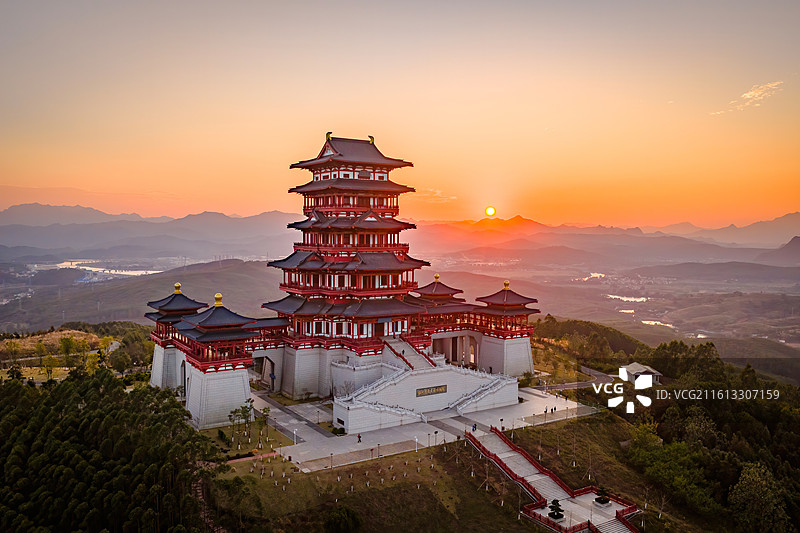 中国广东省韶关市曲江区张九龄纪念公园图片素材