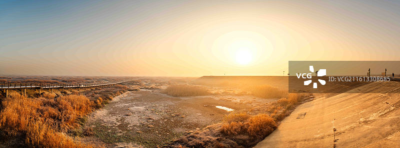 吴城日出图片素材