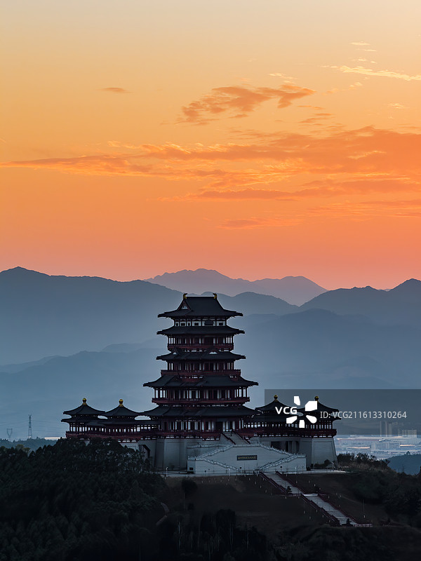 中国广东省韶关市曲江区张九龄纪念公园图片素材