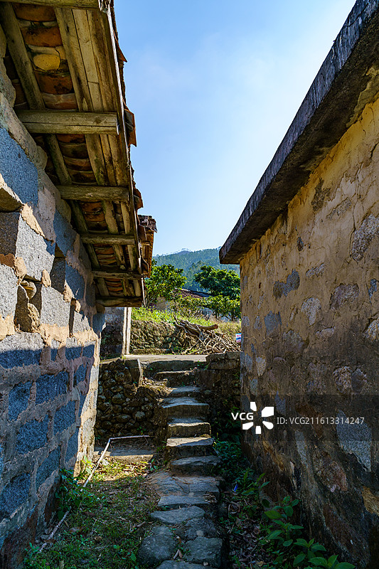 广东云浮新兴六祖镇红梅村老村图片素材