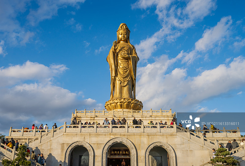 浙江普陀山南海观音图片素材