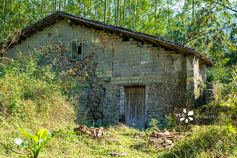 广东云浮新兴六祖镇红梅村老村图片素材