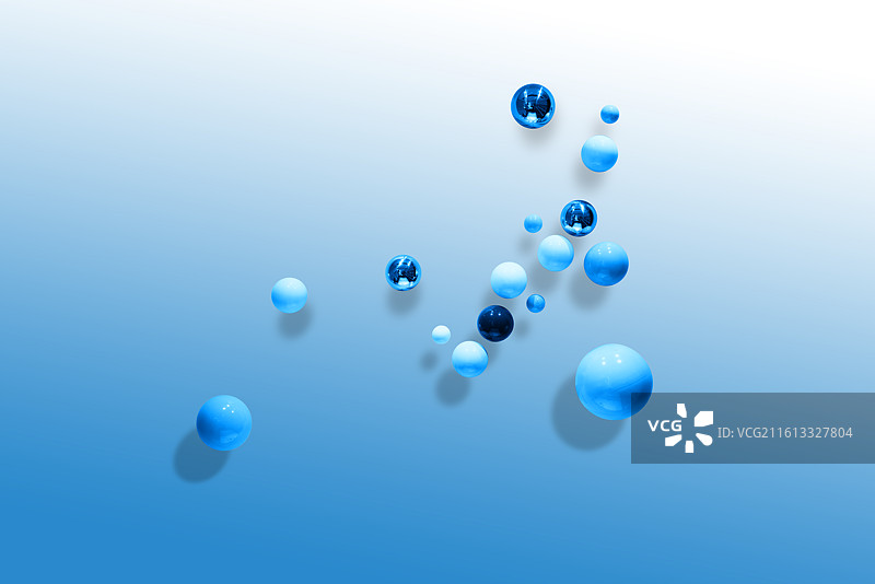 电脑合成图像，壁纸，彩球图片素材