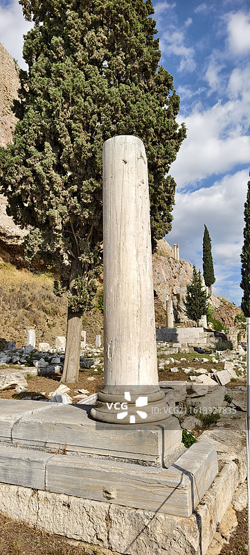 希腊雅典卫城（其中包括山门，帕特农神庙，伊瑞克提翁神庙，雅典娜胜利神庙）图片素材
