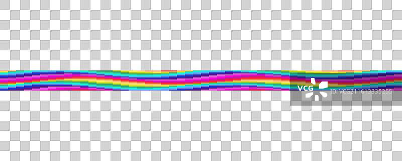 多彩像素化的彩虹背景图片素材