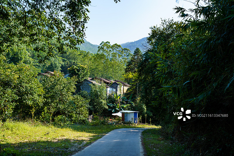 广东云浮新兴六祖镇红梅村老村图片素材