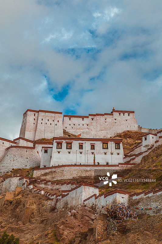 西藏 江孜宗山古堡图片素材