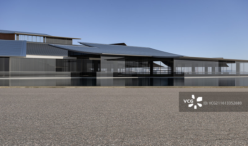 沥青路面_美术馆_会展中心图片素材