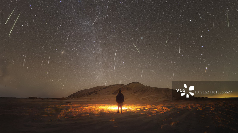 双子座流星雨图片素材