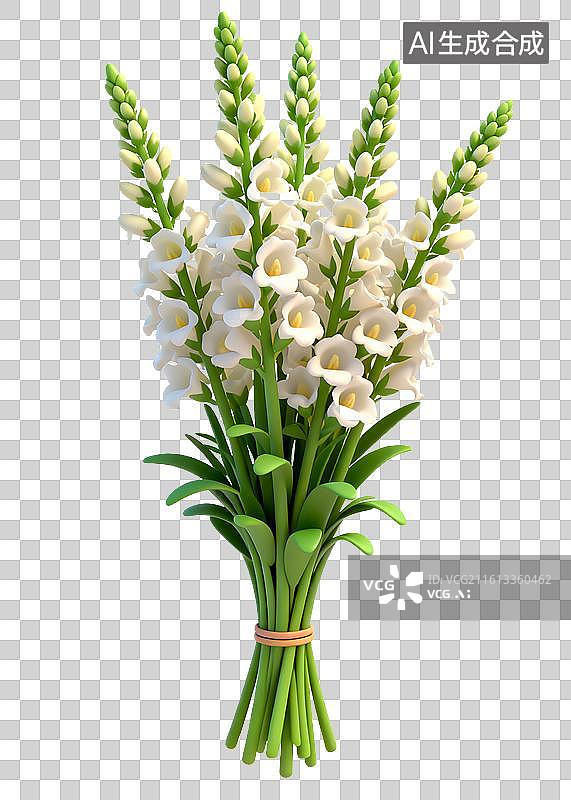 【AI数字艺术】金鱼草花束图片素材