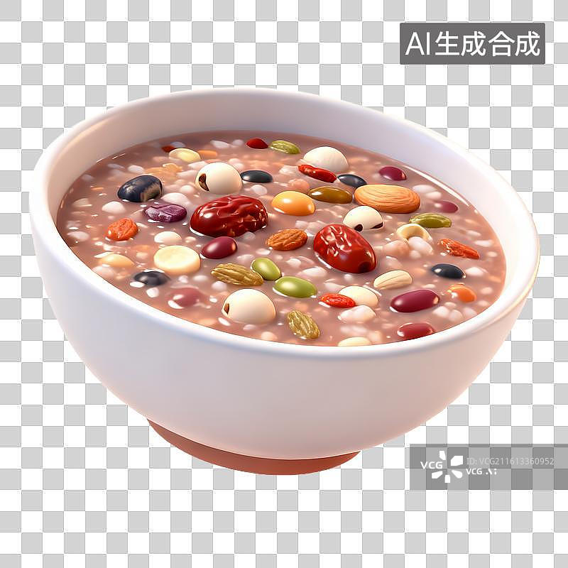 【AI数字艺术】营养丰富的腊八粥图片素材