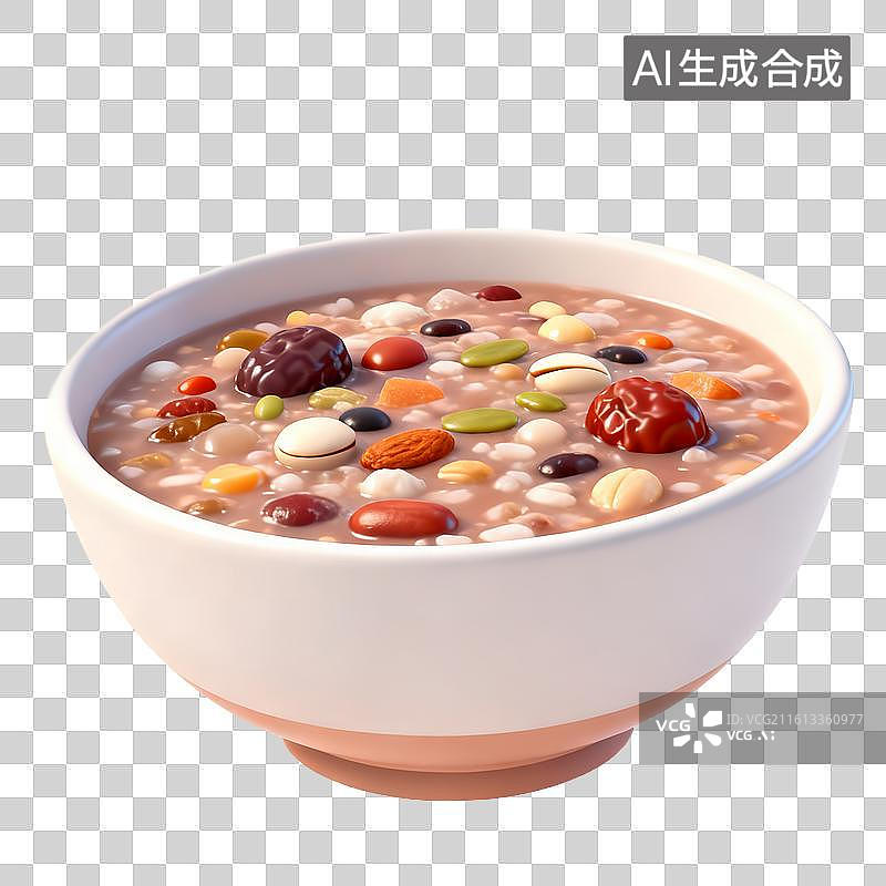 【AI数字艺术】营养丰富的腊八粥图片素材