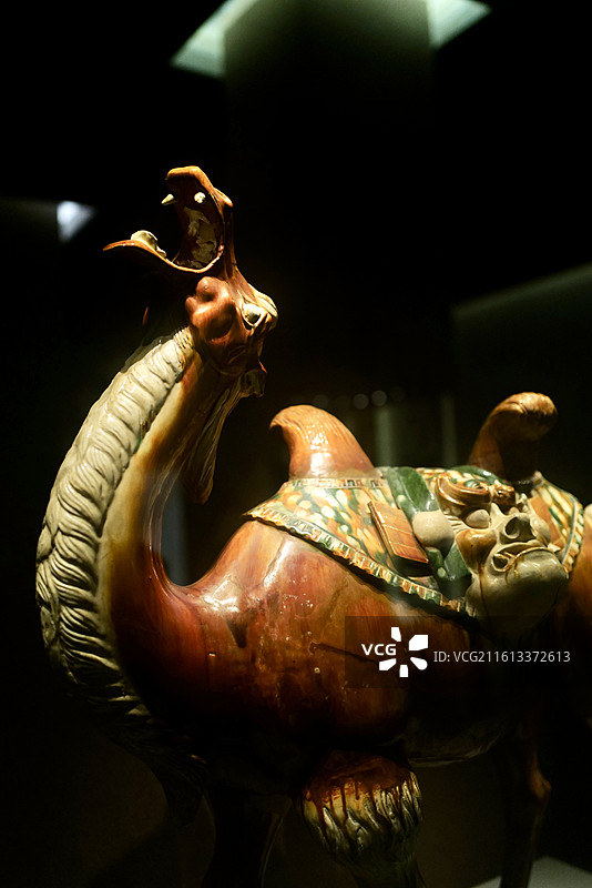 河南洛阳博物馆镇馆之宝三彩骆驼图片素材