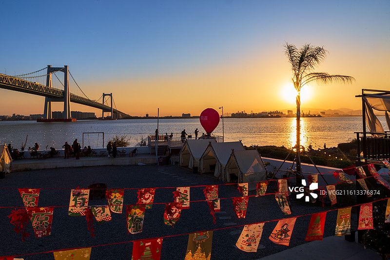 温州瓯江北口大桥南北酒咖图片素材