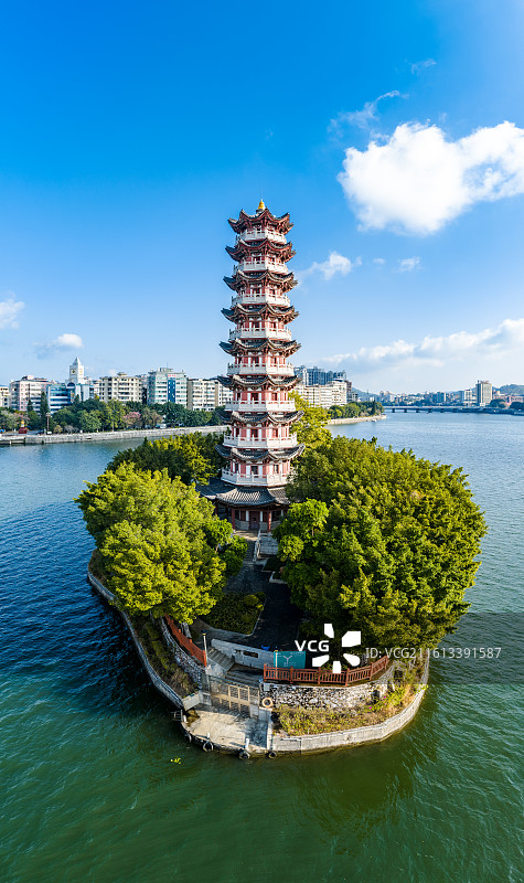 中国广东省韶关市浈江区中山公园通天塔图片素材