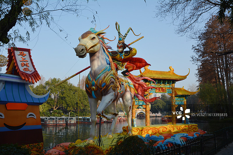 南京白鹭洲公园图片素材