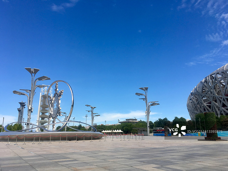 北京市北中轴景观大道奥林匹克花园广场图片素材