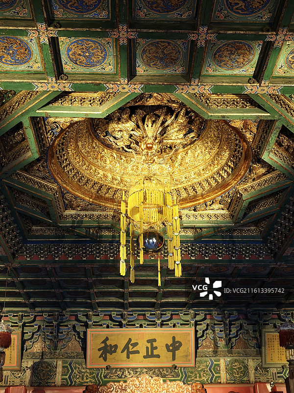 故宫养心殿藻井图片素材