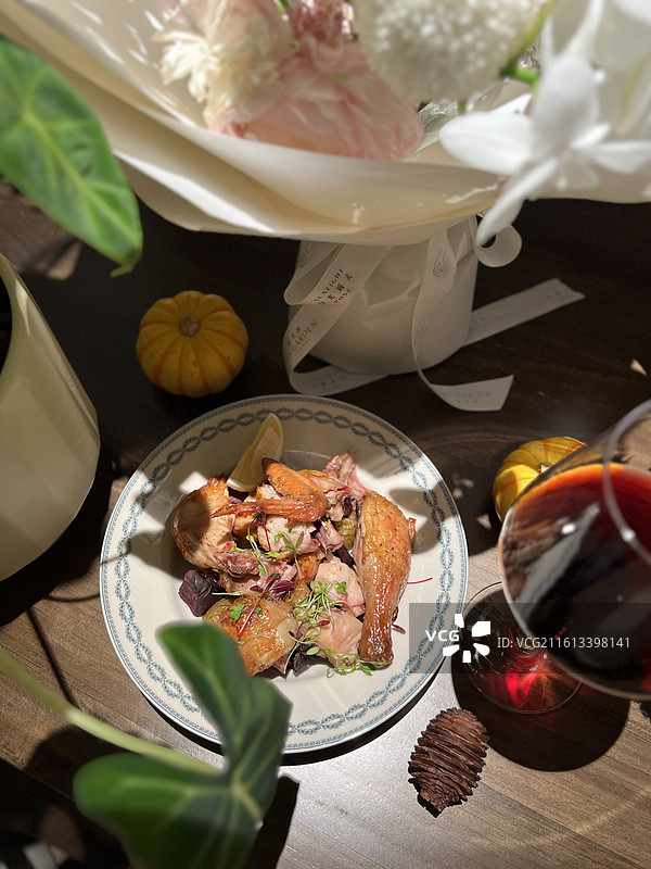 下午茶晚餐西餐休闲融合空间图片素材