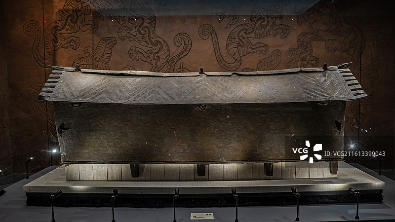 战国 铜棺 祥云县大波那出土 云南省博物馆 镇馆之宝 国宝图片素材