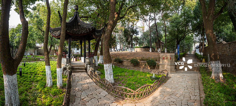 江苏省苏州市唐寅园/唐伯虎墓图片素材