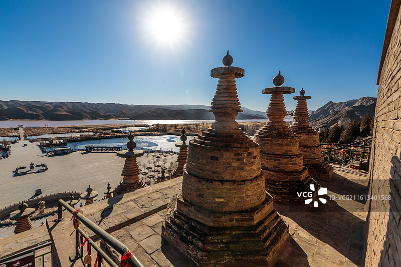 一百零八塔图片素材