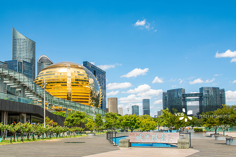 钱江新城 城市阳台 市民广场 杭州 标志性建筑 城市建筑 地标景点 高楼大厦 摩天大楼 市民中心图片素材