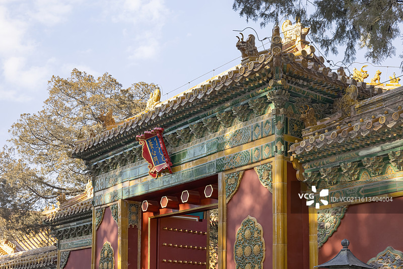 北京故宫养心殿养心门图片素材