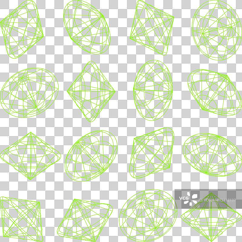 线框图，透视网格，3D网格图片素材