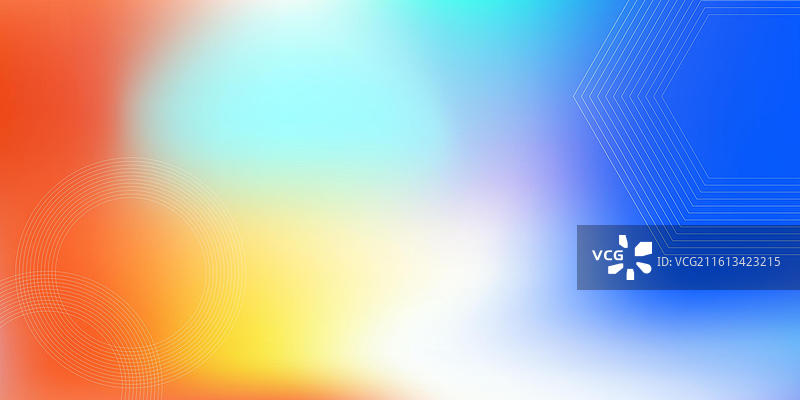 蓝色科技感几何线条背景图片素材