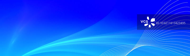 蓝色科技未来几何线条长画幅背景图片素材