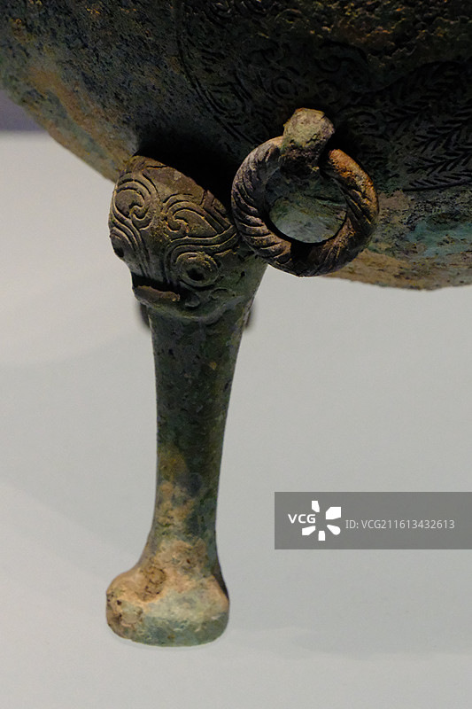 河北博物院 古代青铜器文物纹饰纹样图案。石家庄博物馆图片素材