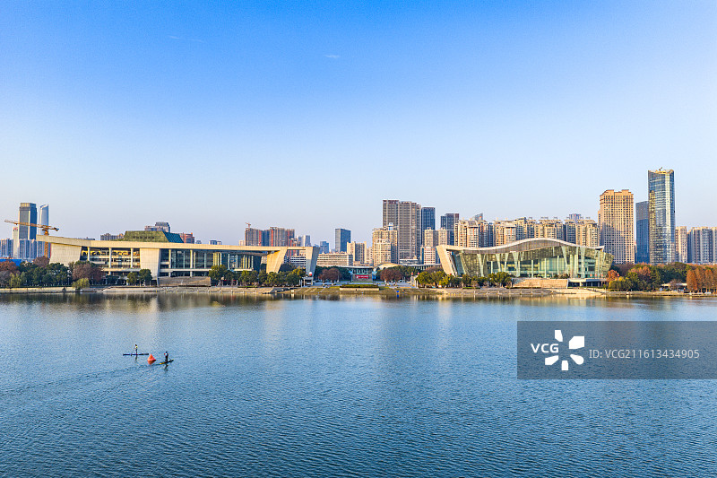 武汉琴台大剧院 武汉美术馆 月湖 汉阳图片素材