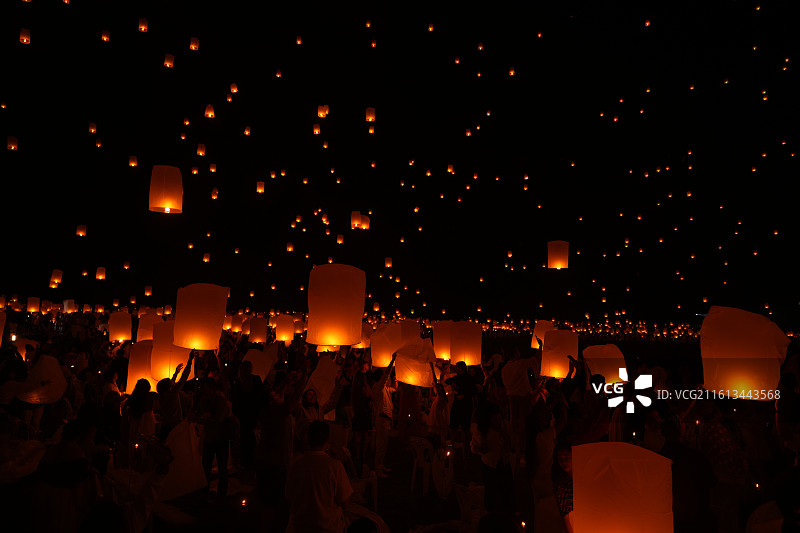 2026清迈天灯节图片素材