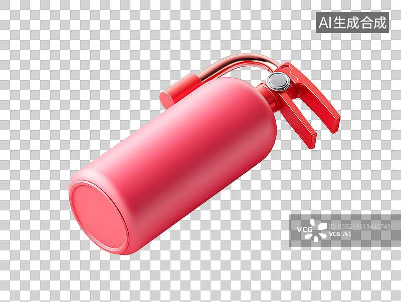 【AI数字艺术】一只红色卡通灭火器图片素材